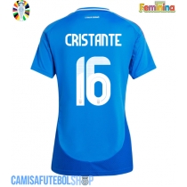 Camisa de time de futebol Itália Bryan Cristante #16 Replicas 1º Equipamento Feminina Europeu 2024 Manga Curta